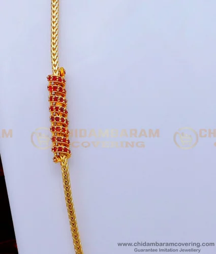 Double thali chain on sale designs